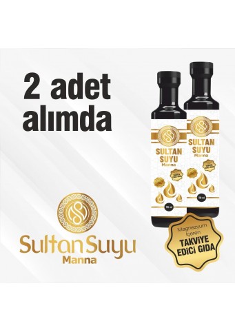 Sultan Suyu Manna Özel Formül 2'li Alım