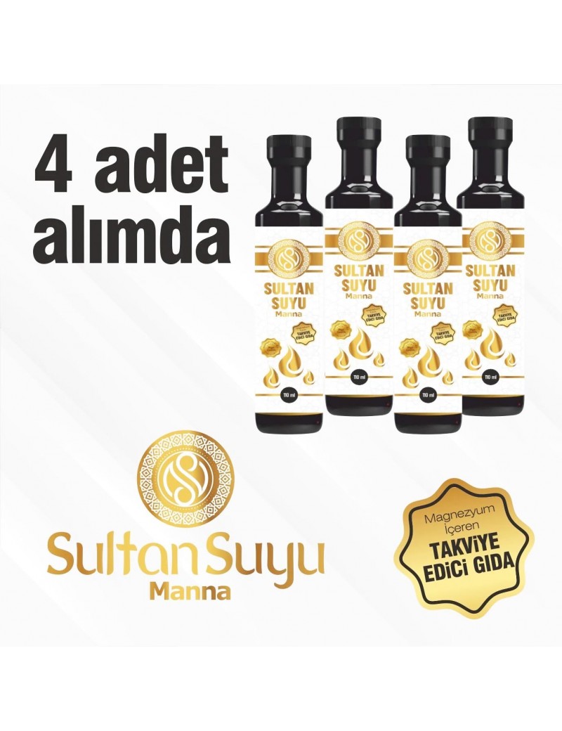 Sultan Suyu Manna Özel Formül 4'lü Alım