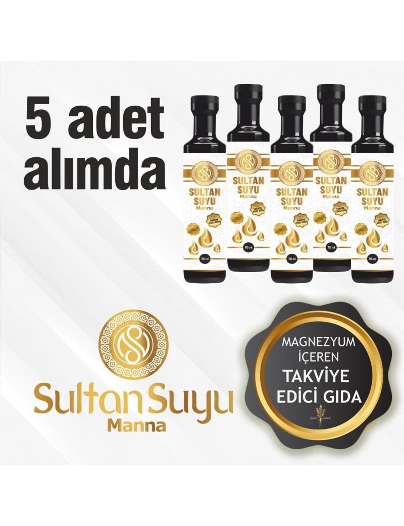 Sultan Suyu Manna Özel Formül 5'li Alım